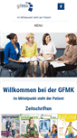 Mobile Screenshot of gfmk.de