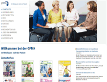 Tablet Screenshot of gfmk.de